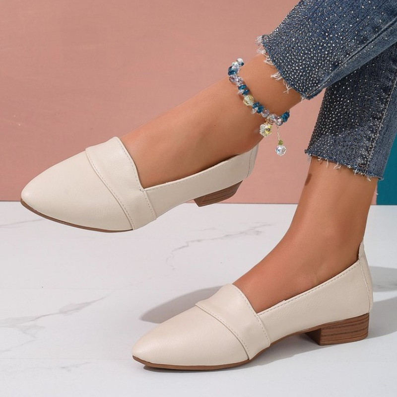 Women'S Shoes - Kadınlar İçin Düz Renk, Sivri Burun,