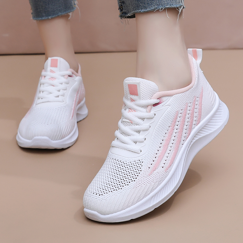 Kadın Sonbahar Fileli Günlük S - Knit Fabric Lace Up Sneakers incelemesi ve fiyatı
