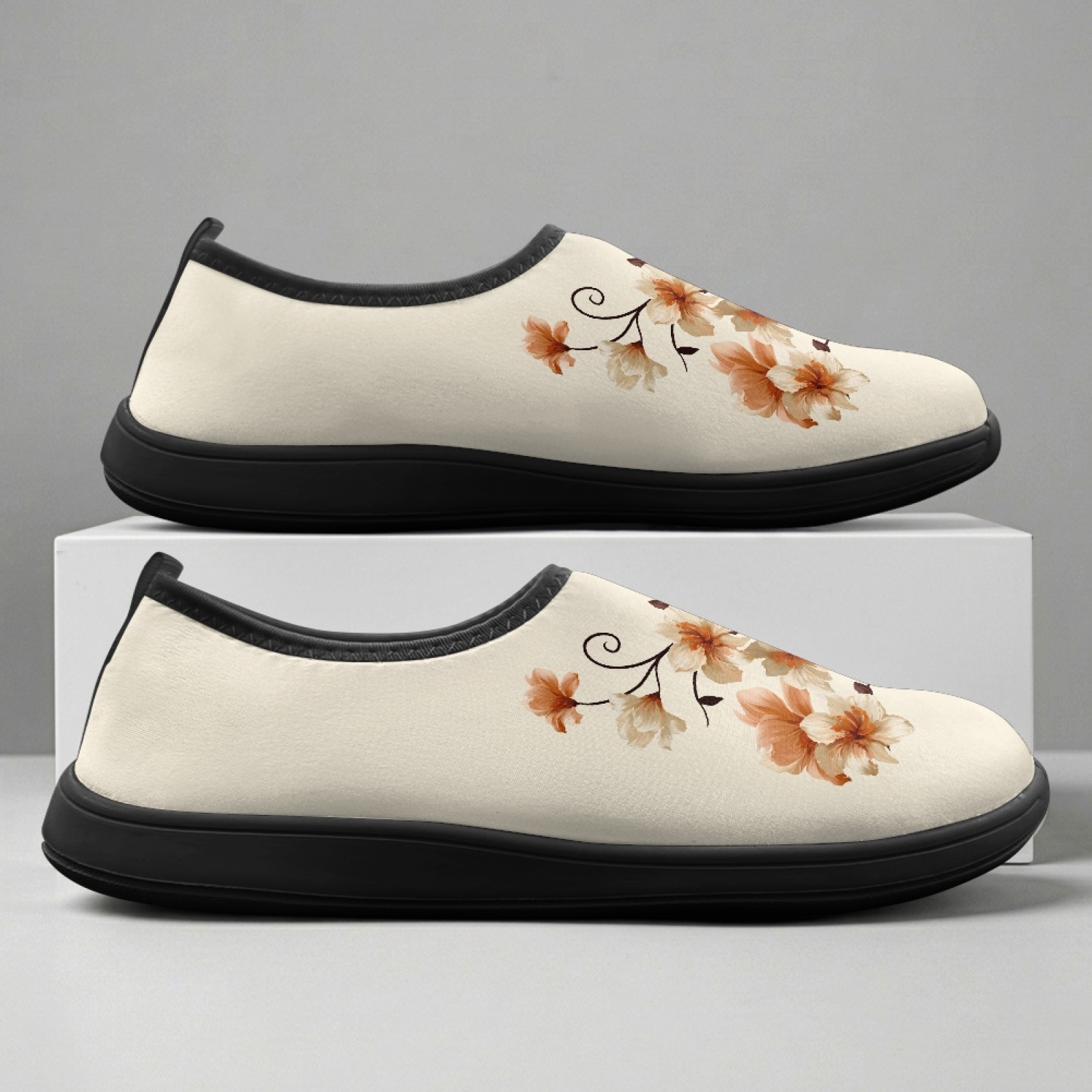 PENSTROLL Turuncu Çiçek Desenl - Wide Toe Box Running Sneakers incelemesi ve fiyatı