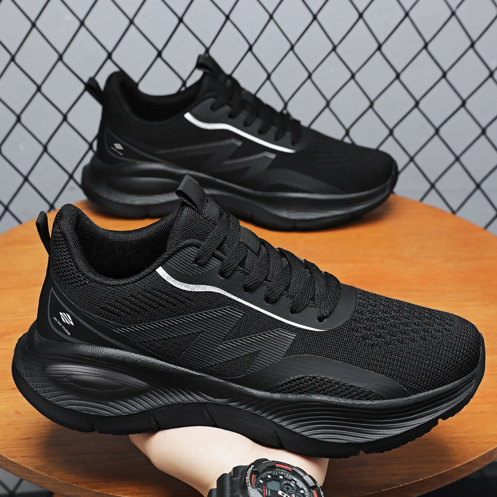 Erkekler için fileli, hafif, d - Shock Absorbing Gym Trainers incelemesi ve fiyatı